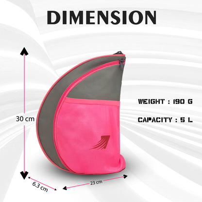 Twirl 5LPink | Unisex Table Tennis Equipment Bag | Tennis Case | Racket Case | TT Bag Cover |Ping Pong Paddle Case|Case Bag Double-Sided |Professional |Bat Protector Pouch |Travel