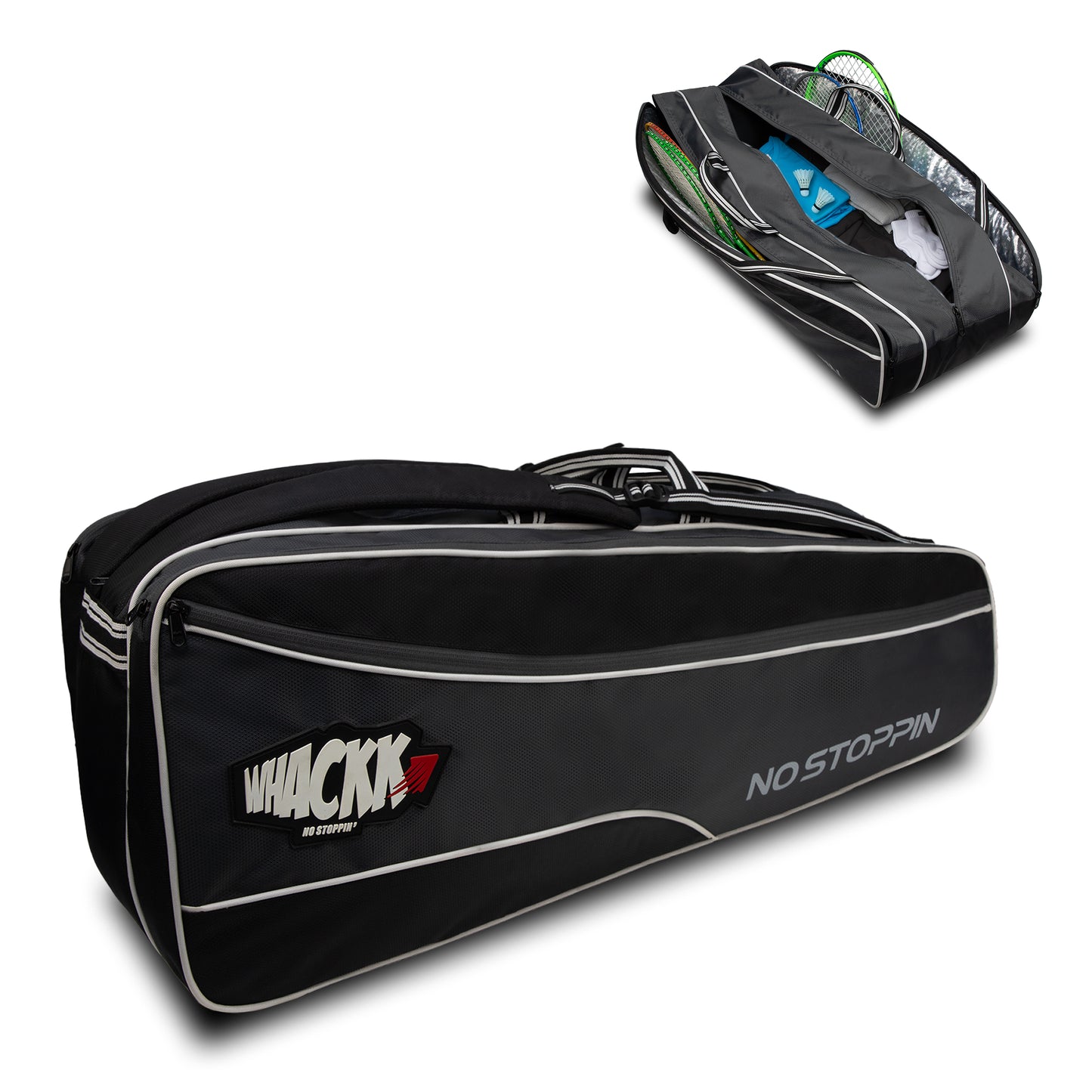 Vanguard Black Grey Tennis & Badminton Bag