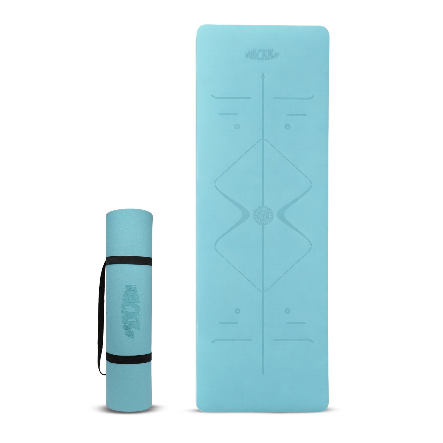 Alignment Yoga Mat in Fog Blue 8mm