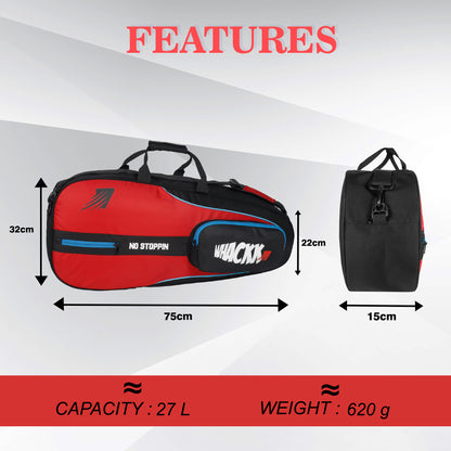 Drive Badminton Tennis Kit Bag 27L Red Black