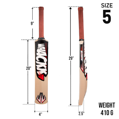 Whackk Bisque Junior Cricket Bat Size 5 | Premium Hard Plastic Fiber Tennis Cricket bat