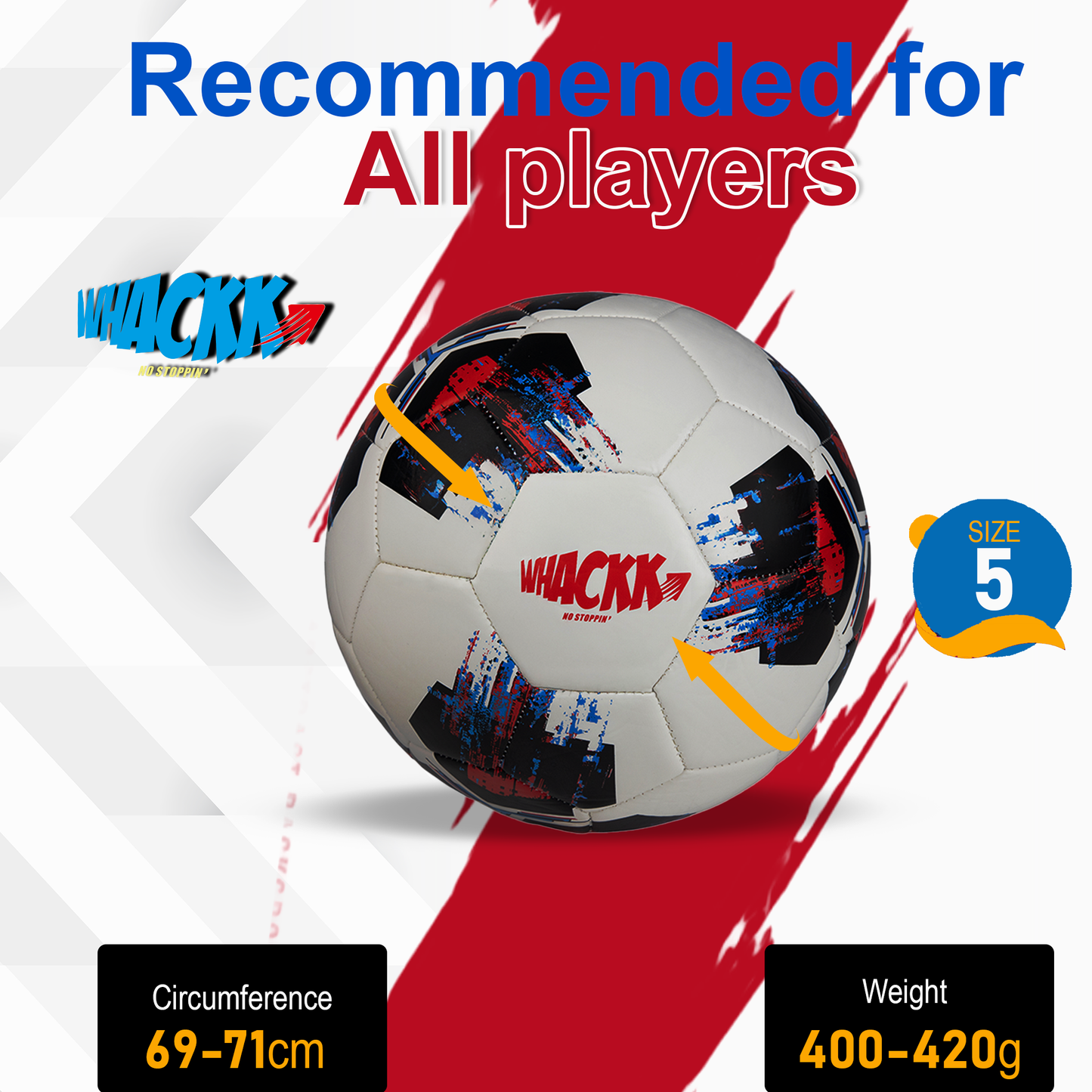 Whackk Zico Football Black red