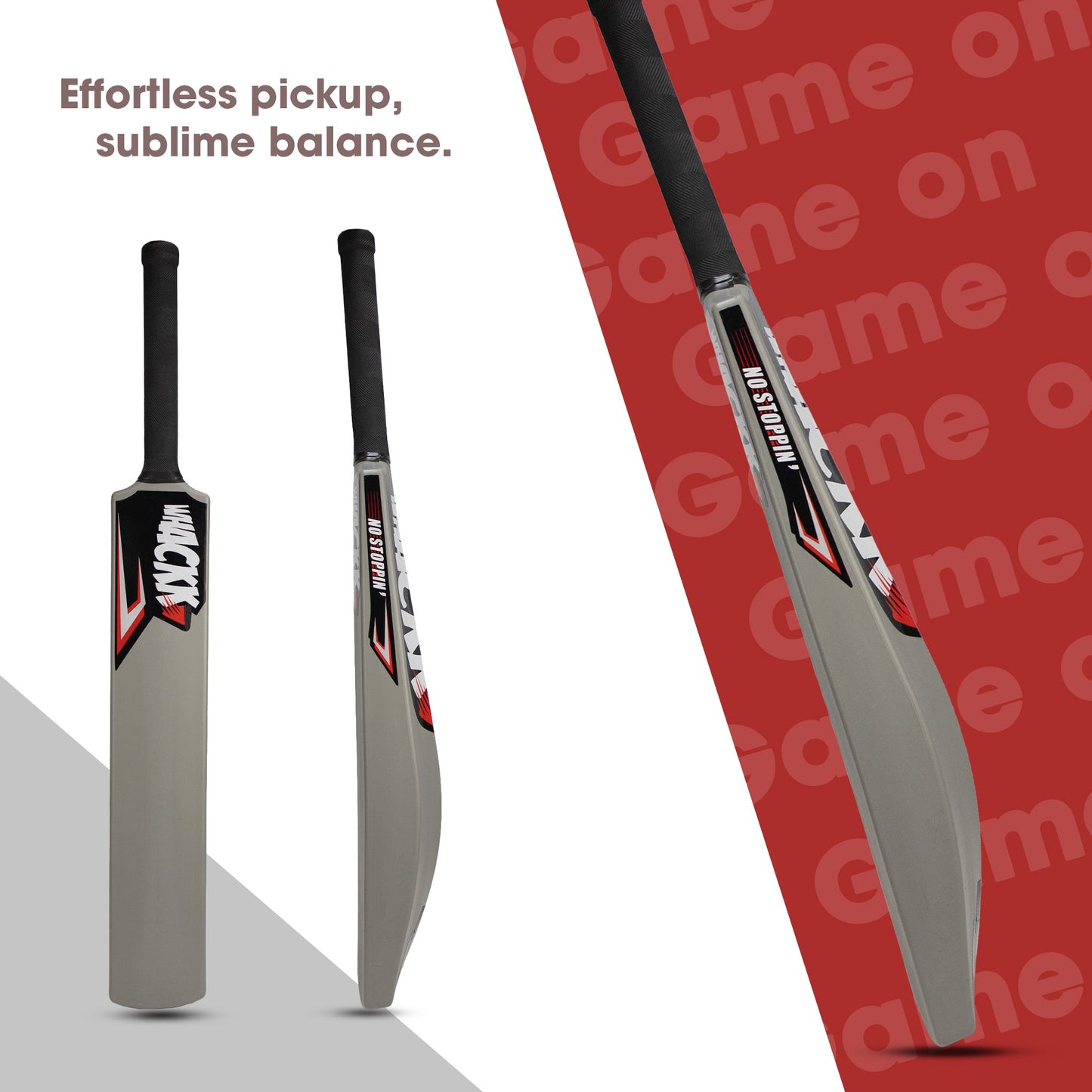 Whackk Size 8 Cricket Bat | Premium Hard Plastic Fiber Tennis Cricket bat