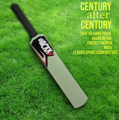 Whackk Cricket Bat Olive Green  Size 5 Premium Hard Plastic Fiber Tennis Cricket bat