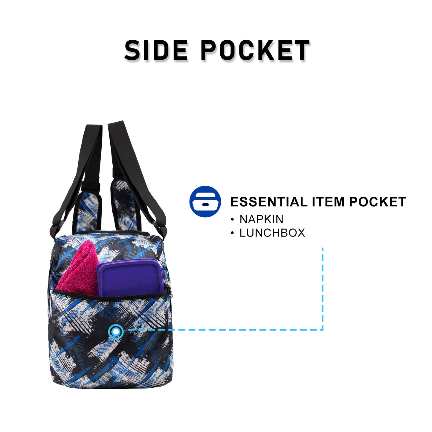 WHACKK Steezy Printed 33L Skating Bag with Helmet Pocket| Water-Resistant Backpack & Shoulder Bag | Spacious Sports Bag for Skates, Helmet & Accessories
