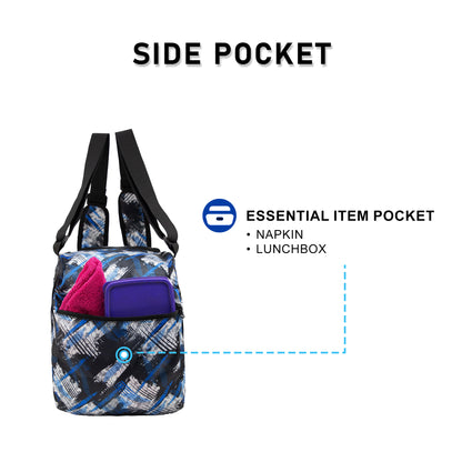 WHACKK Steezy Printed 33L Skating Bag with Helmet Pocket| Water-Resistant Backpack & Shoulder Bag | Spacious Sports Bag for Skates, Helmet & Accessories
