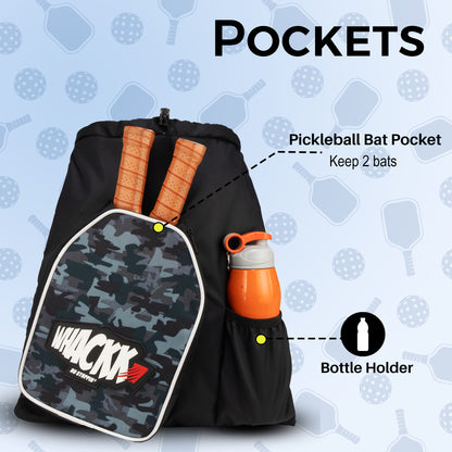 Dink Black Wild stone 8L Pickleball / Table Tennis TT Bag