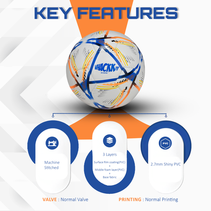 Whackk Hagi Football Navy orange