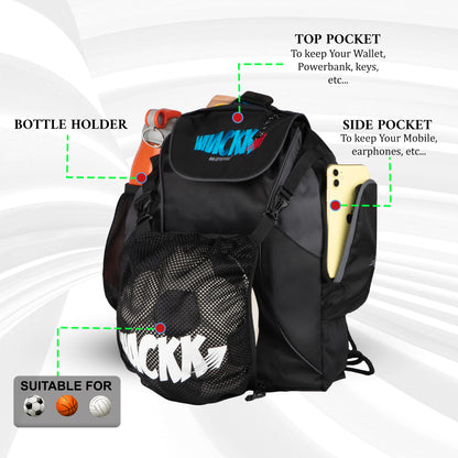 Storm Soccer Volleyball Basketball kit bag 19L Black