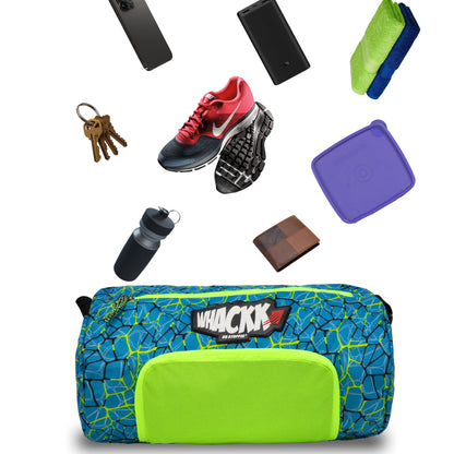 Track Blue 31L |Gym Bags |Fitness Bag|Sports Duffle|Multipurpose Carry Bag |Travel Duffel Bag|Adjustable Strap|Air Ventilated pocket for shoes|Unisex|Lightweight|Sports Kit|Kitbag