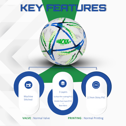 Whackk hagi football navy green