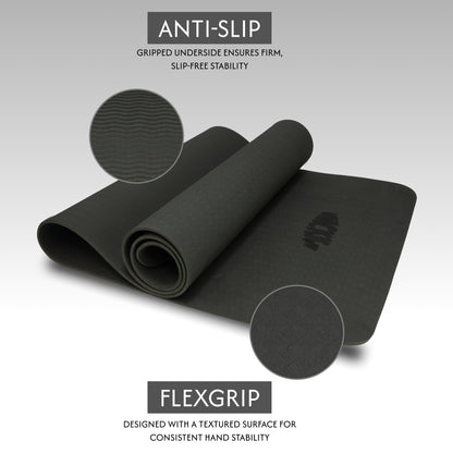 Alignment Yoga Mat in Gray 6mm