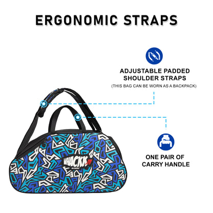 WHACKK Spin 38L Skating Backpack | 3-Way Carry Duffle & Shoulder Bag with Helmet Pocket | Padded Skate Bag for Skates, Protective equipment & Accessories