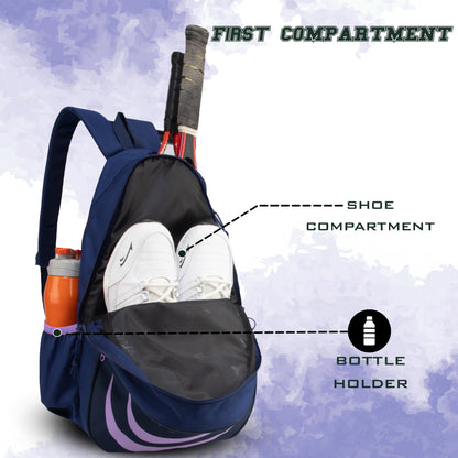 Ace Pickleball Lavender Badminton Tennis Kit Bag 28L