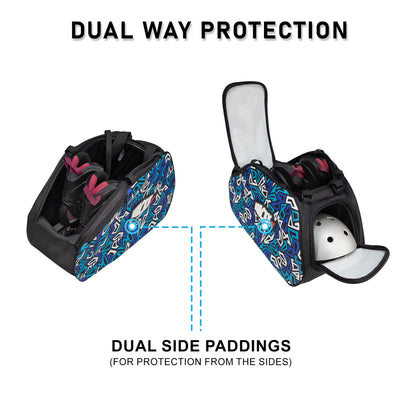 WHACKK Spin 38L Skating Backpack | 3-Way Carry Duffle & Shoulder Bag with Helmet Pocket | Padded Skate Bag for Skates, Protective equipment & Accessories