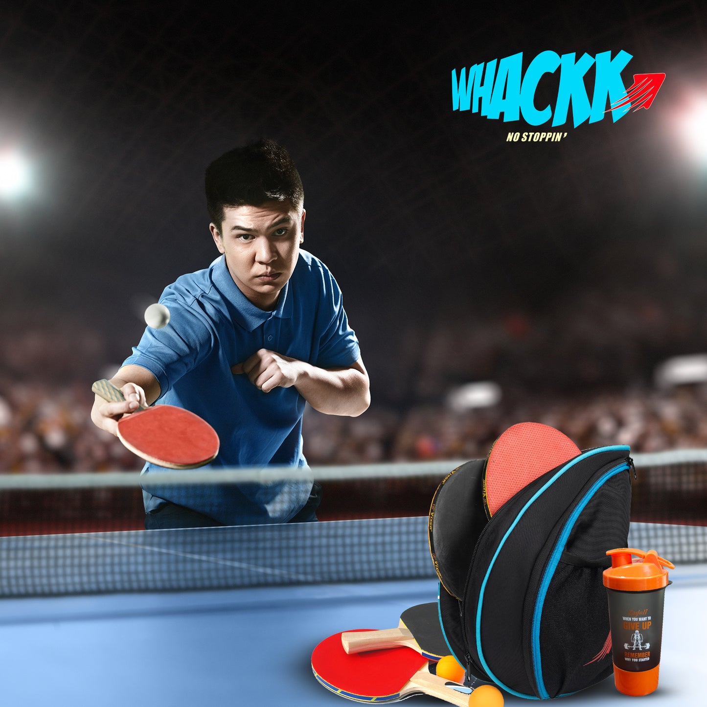 Twirl Table Tennis Kit Bag 5L Black