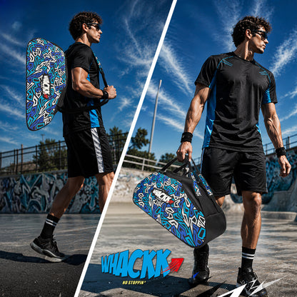 WHACKK Spin 38L Skating Backpack | 3-Way Carry Duffle & Shoulder Bag with Helmet Pocket | Padded Skate Bag for Skates, Protective equipment & Accessories
