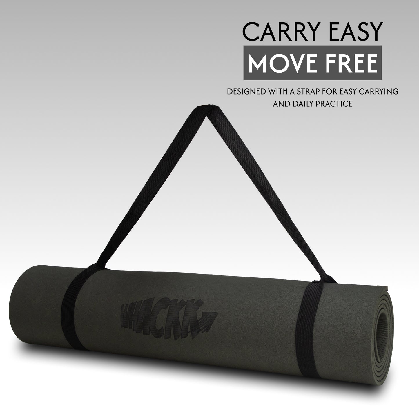 Alignment Yoga Mat in Gray 6mm