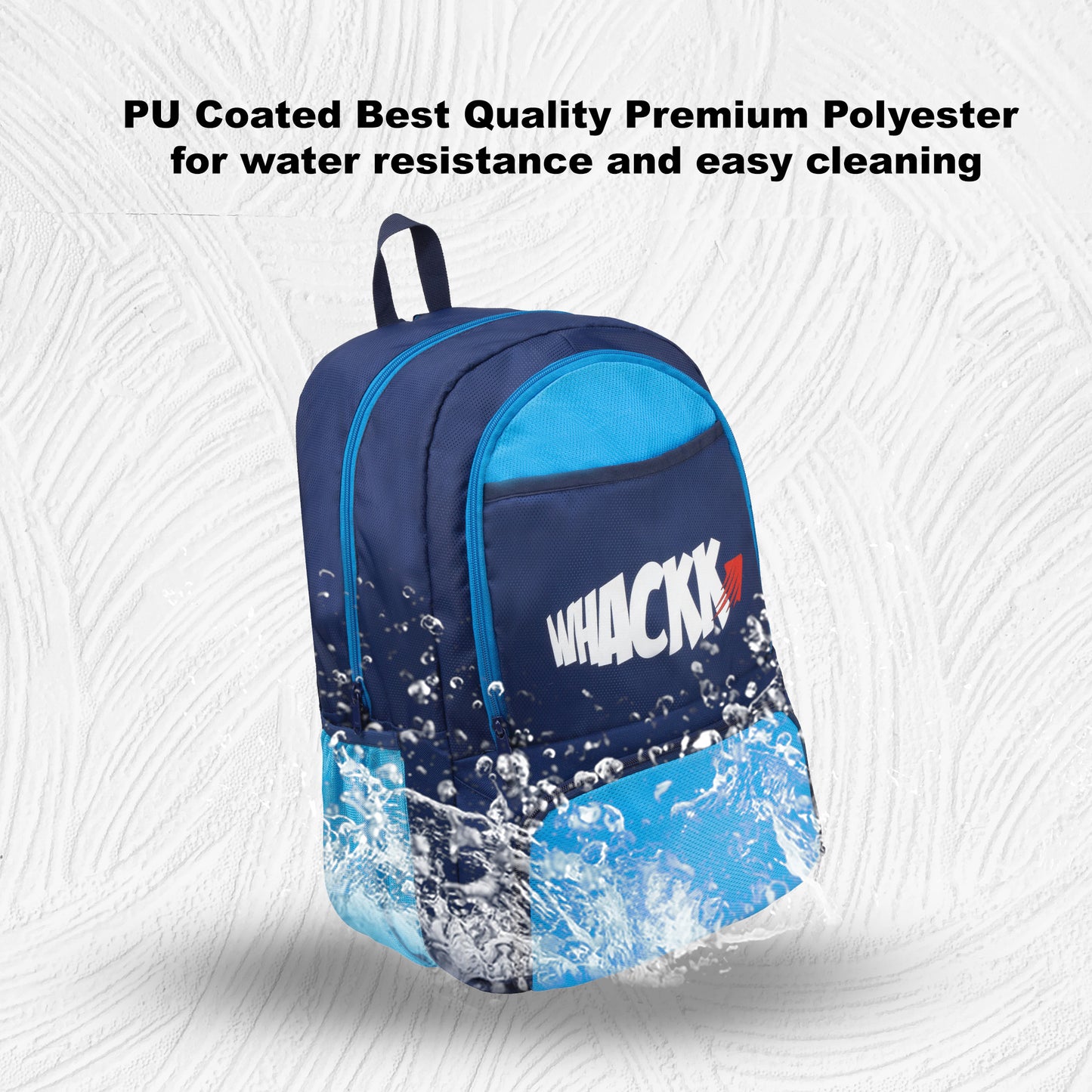 Strike Navy Blue 32L Football Basketball Volleyball Kitbag Shoe Ball Separate Pockets Equipment Bag Backpack| Soccer Bag| Boys Kids Adult Men| Mesh Shoe Ball Pocket| Bottle Holder| Easy Access Pocket Visit the WHACKK Store (Copy)