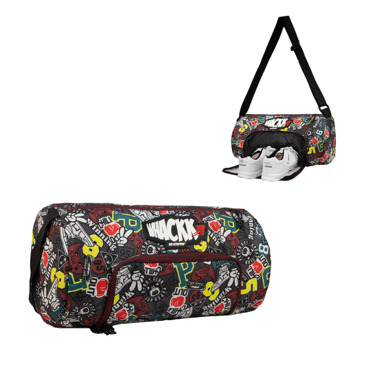 WHACKK Track printed Rugby Gym Bag|Fitness Bag|Sports Duffle|Multipurpose Bag |Travel Duffel Bag|Adjustable Strap|Unisex|Sports Kit Bag