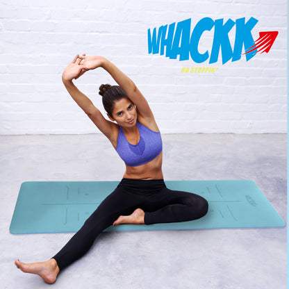 Alignment Yoga Mat in Fog Blue 8mm