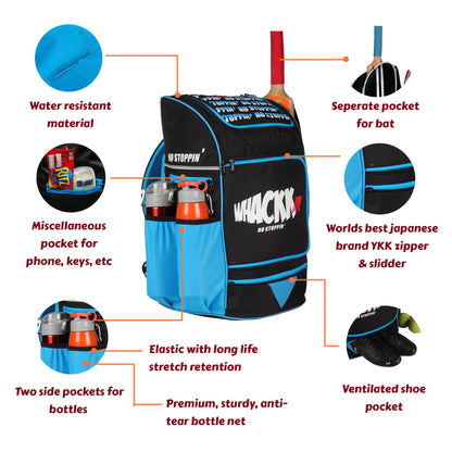 Blast Junior Cricket Bag 37L Black Blue