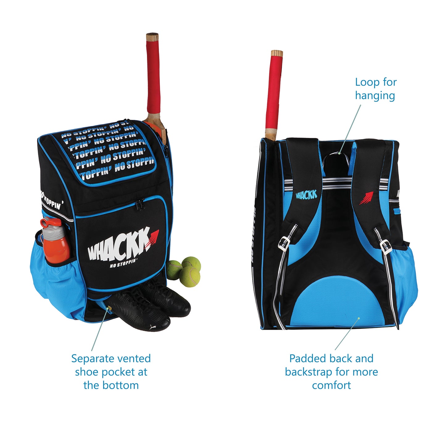 Blast Junior Cricket Bag 37L Black Blue