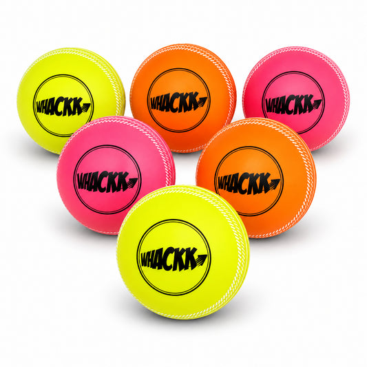 WHACKK I10 T-20 Wind Ball 72MM 120GMS Multicolor | Synthetic Practice Cricket Balls | Swing Balls for Match, Training, Indoor, Outdoor & Street Cricket