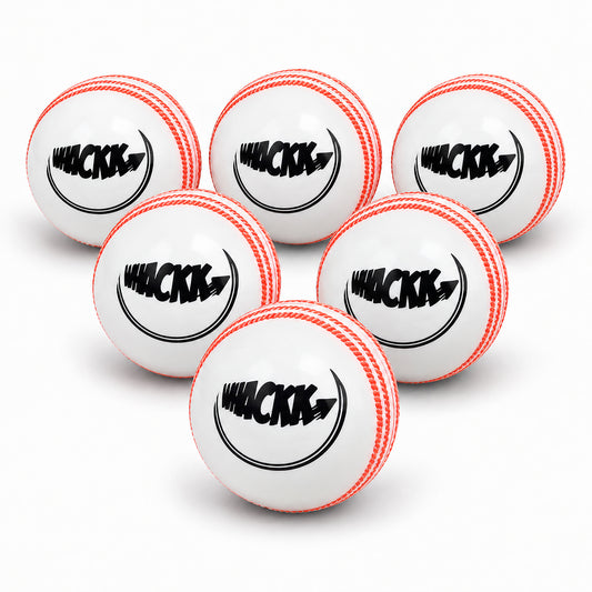 WHACKK I10 T-20 Wind Ball 72MM 120GMS White Premium Color 6 | Synthetic Practice Cricket Balls | Swing Balls for Match, Training, Indoor, Outdoor & Street Cricket