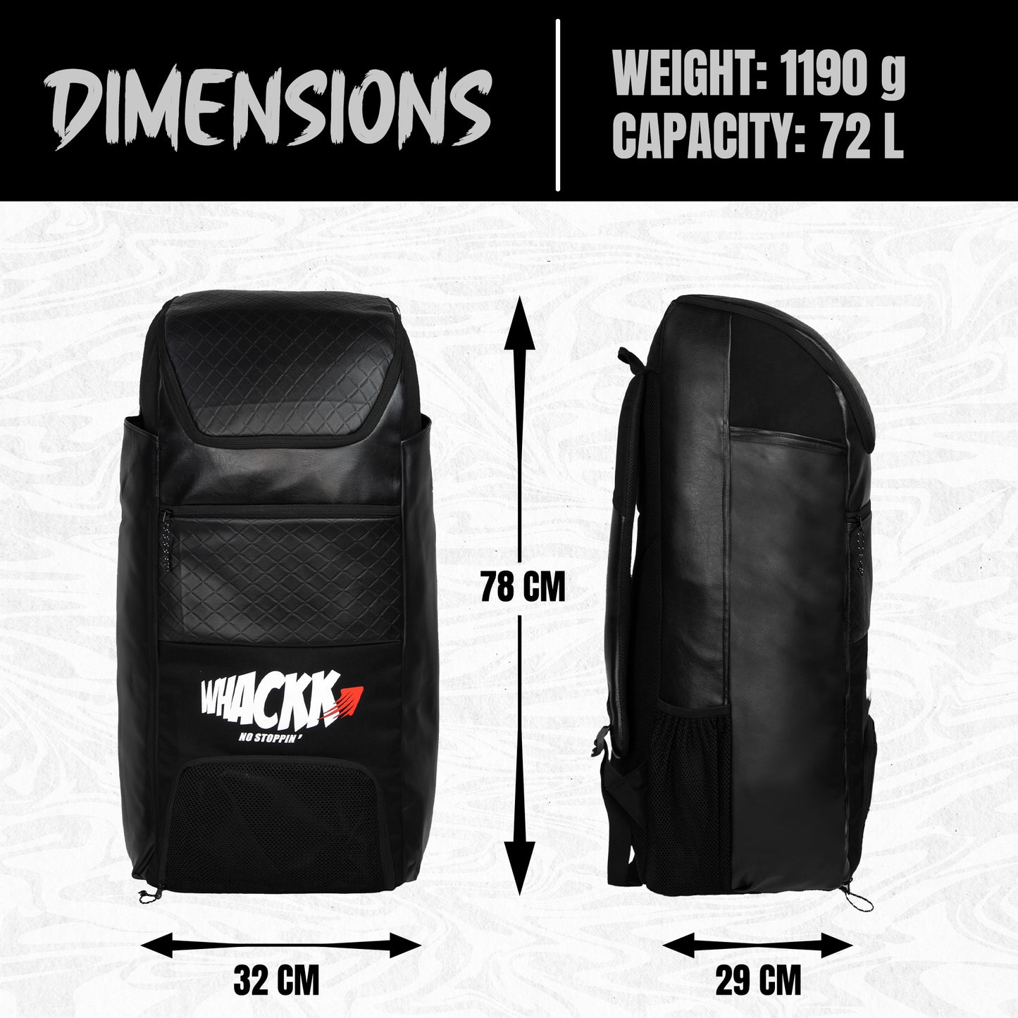 Lara Cricket Kit Bag 72L Black