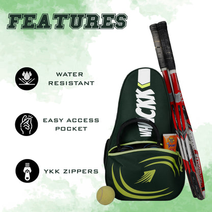 Ace Pickleball Green Badminton Tennis Kit Bag 28L Green