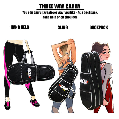 Smash Tennis Squash Badminton kit bag 37L Black