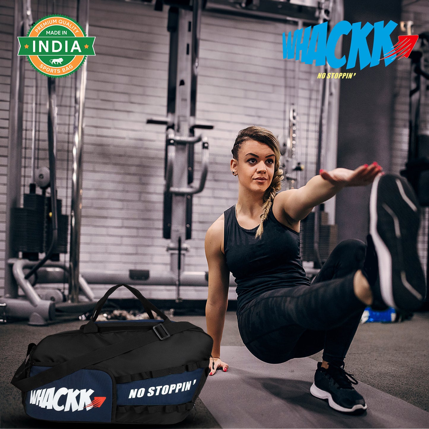 Arnold Gym Bag 40L Blue Black