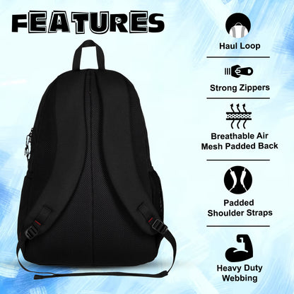 Thunderbolt Extreme Soccer Basketball Volleyball Kit Bag 28L Blue printed
