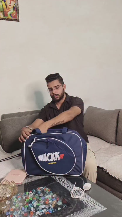 Bagel Navy 33L Racket Sports Bag – Stylish Gym|Racket Holder and Smart Organizer| Travel & Work Bag