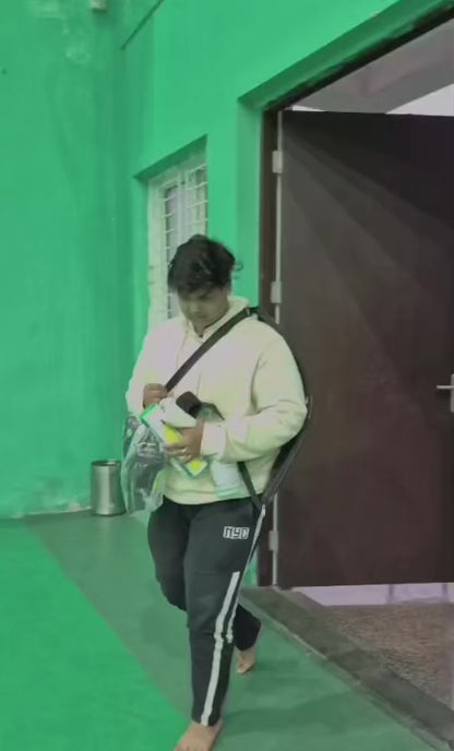 Rally Blue Navy |Unisex Lightweight Stylish Tennis Badminton Squash Shuttle Equipment Kit Cover Bag |2 Spacious Compartments|Backpack & Duffel Racket Tennis-4 Badminton-6